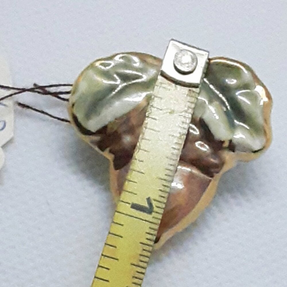 Nature Nut ...  NEW Collectable 22kt gold trimmed acorn pin - Picture 3 of 11